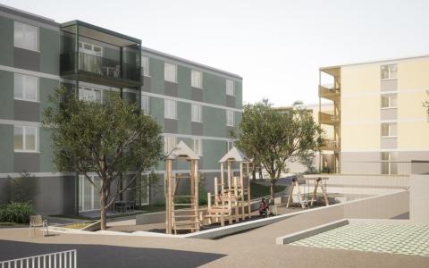 Haus 3 Spielplatz aussen